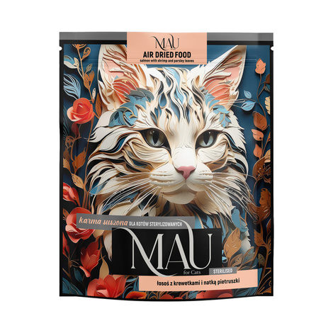 MAU Dry Cat Food for Neutered Cats: Salmon with Shrimp and Parsley, 700 g