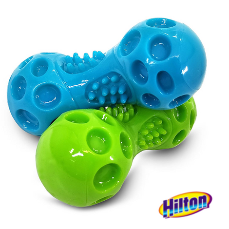 Hilton Squeak Dumbbell Squeaky Dog Toy, 11.6 cm