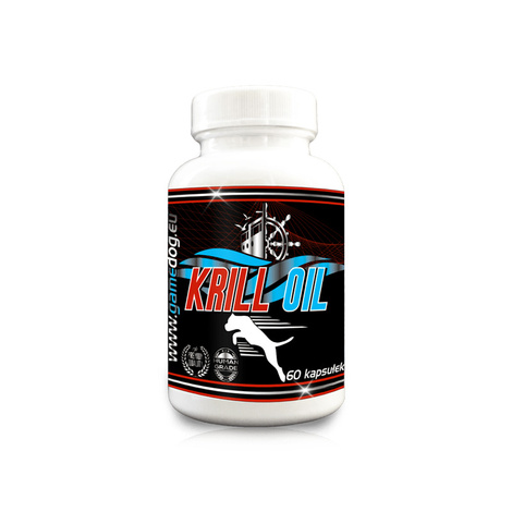 Game Dog Krill Oil Omega-3 Fatty Acids Dietary Supplement for Dogs, 60 capsules