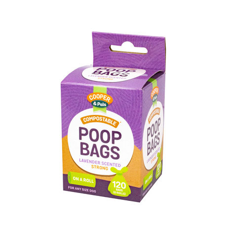 Cooper & Pals Biodegradable Scented Poop Bags, 120-pack
