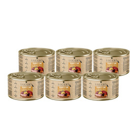 Luger's Puppy's Time Wet Dog Food for Puppies with Chicken Liver, Carrots, and Potatoes – 6 x 185 g Pack