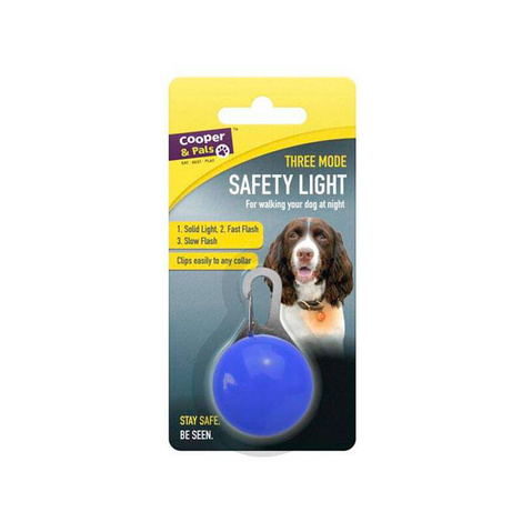 Blue LED Dog Tag