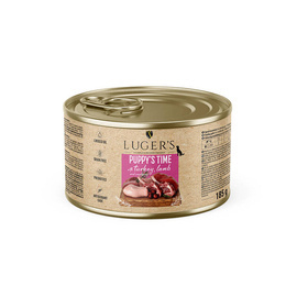 Luger's Puppy's Time Wet Dog Food for Puppies with Turkey, Lamb, and Cranberries, 185 g
