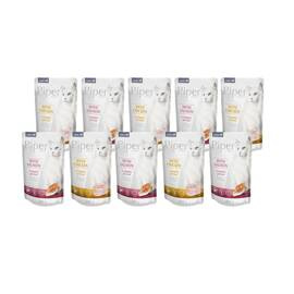  Piper Animals Mix Wet Cat Food, 10 x 100 g