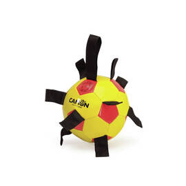 Camon Ball with Handles—Dog Toy, Yellow and Red