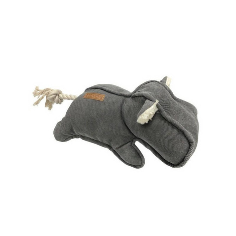D&D Gray Hippopotamus Toy, 30 x 14 cm