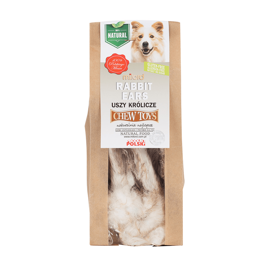 Milord Dog Chew Toy: Rabbit Ears with Fur, 150 g