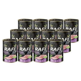 Rafi Cat Adult Wet Food for Spayed/Neutered Cats with Rabbit, 12 x 400 g Pack