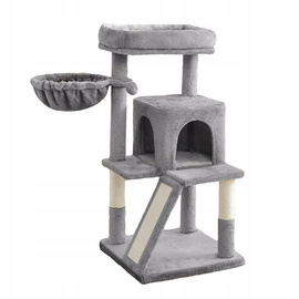 Gaczoo Cat Scratcher, Light Gray, 50 x 50 x 96 cm
