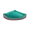 Pupilar Corner Dog Bed, Size M, Green
