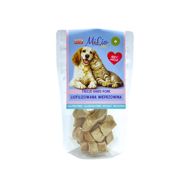 Milord MiLio Freeze-Dried Pork—A Natural Treat for Dogs and Cats, 40 g