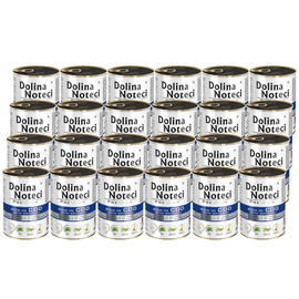 Dolina Noteci Premium Wet Dog Food, Rich in Cod with Broccoli, 24 x 400 g Set