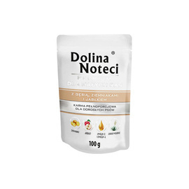 Dolina Noteci Premium Wet Dog Food for Small Breeds with Goose, Potatoes, and Apple, 100 g pouch