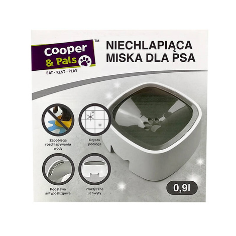 Cooper & Pals Spill-Proof Dog Bowl, 0.9 L