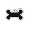 Engraved ID Tag for Dogs and Cats—Large Black Glam Bone