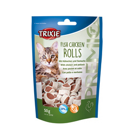 Trixie Cat Treats: Chicken and Salmon Rings for Cats, 50 g