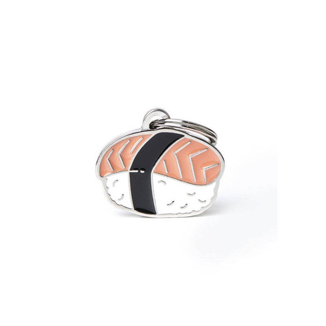 Engraved ID Tag for Dogs and Cats: Sushi Design