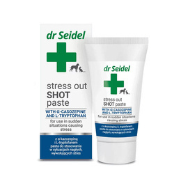 Dr. Seidel Stress Out Shot Paste — Paste for use in emergency situations that cause stress in dogs and cats — 30 g