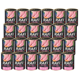 Rafi Wet Dog Food with Turkey, 24 x 400 g Set