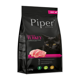 Piper Animals Dry Cat Food with Fresh Turkey, 3 kg