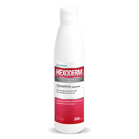 Eurowet Hexoderm Dermatological Shampoo for Dogs and Cats, 200 ml