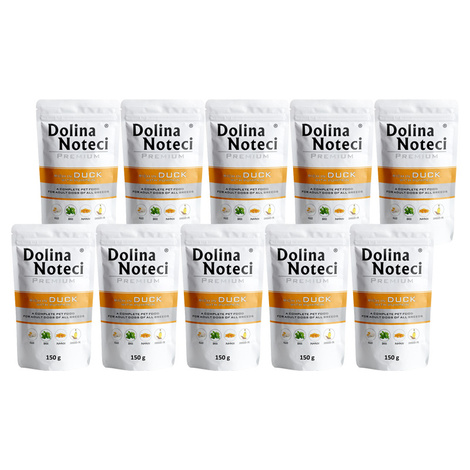 Dolina Noteci Premium Wet Dog Food, Rich in Duck and Pumpkin, 10 x 150 g Pack