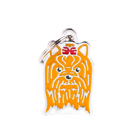 Engraved ID Tag for a Yorkshire Terrier