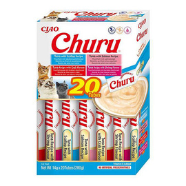 Inaba Cat Churu Cat Treats, Assorted Flavors with Tuna, 20 x 14 g