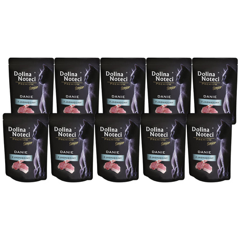 Dolina Noteci Premium Senior Wet Cat Food—Lamb Meal, 10-pack (85 g each)