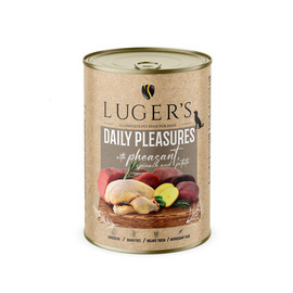 Luger's Daily Pleasures Wet Dog Food with Pheasant, Spinach, and Potatoes, 400 g
