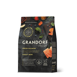 Grandorf Dog Fresh Salmon Mini Dry Dog Food for Small Breeds, Salmon, 1 kg