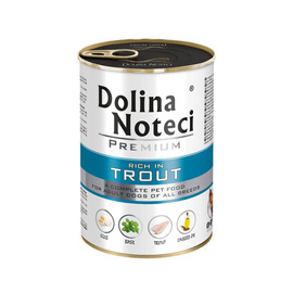 Dolina Noteci Premium Wet Dog Food, Rich in Trout, 400 g Can