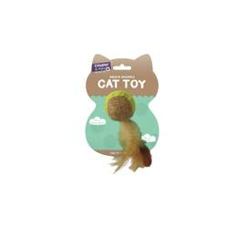 Cooper & Pals Cat Toy: Feather Ball, 14 cm