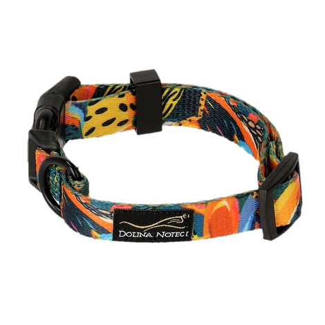 Dolina Noteci Tropical Adventure Adjustable Dog Collar, Size S, 1.6 cm x 20–33 cm