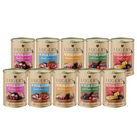 Luger's On Special Occasion Wet Dog Food, Assorted Flavors, 10 x 400 g