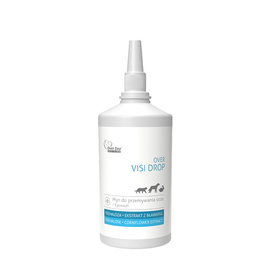 Over Visi Drop Eye and Eyelid Cleansing Solution for Dogs, Cats, and Rabbits, 130 ml