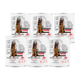 Over Zoo Urban Pets Mono Protein Wet Dog Food with Venison, 6 x 800 g Set