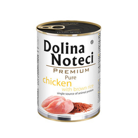 Dolina Noteci Premium Pure Wet Dog Food for Dogs with Allergies, Rich in Chicken and Rice, 400 g