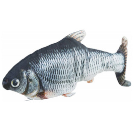 Trixie Wriggle Fish Cat Toy: Carp with Catnip, USB-Rechargeable, 30 cm