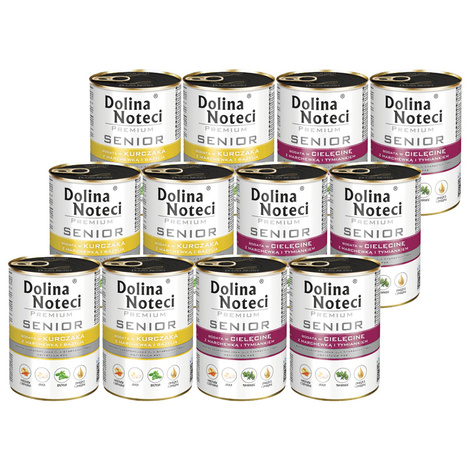 Dolina Noteci Premium Senior Mix Wet Dog Food, 12 x 400 g