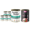 Dolina Noteci Premium Wet Dog Food, Rich in Guinea Fowl and Apple, 6-Pack (800 g each) + Free Piper Animals Wet Dog Food with Turkey and Broccoli (400 g)