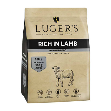 Luger’s Dry Dog Food Rich in Lamb, 1 kg