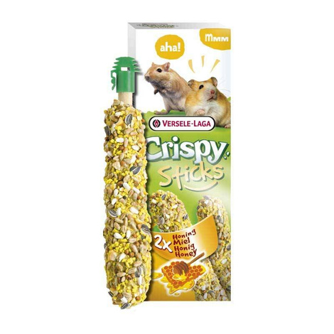 2 Versele Laga Crispy Sticks Honey for Hamsters and Gerbils, 110g