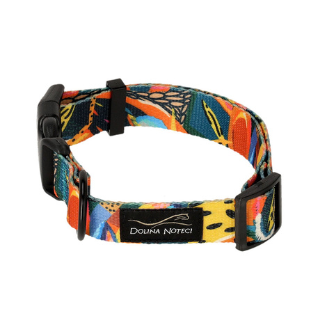 Dolina Noteci Tropical Adventure Adjustable Dog Collar, L, 2.5 cm x 32–53 cm