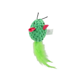 BUBA Cat Toy: Green Feather Mouse