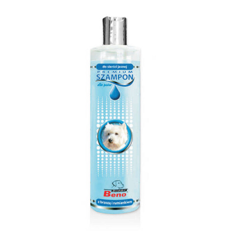 Super Beno Premium Dog Shampoo for Light-Colored Coats, 250 ml
