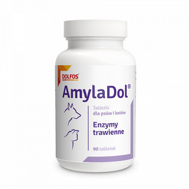 Dolfos AmylaDol for Digestive Problems in Dogs and Cats, 90 tablets