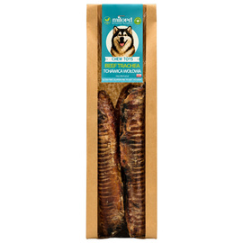 Milord Dog Chews: Dried Long Beef Tracheas, 400 g