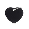 MyFamily Basic Address Tag - Large Black Heart