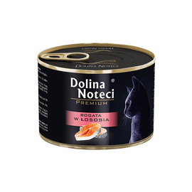 Dolina Noteci Premium Wet Cat Food Rich in Salmon, 185 g